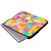 3D-Illustration - Farbige Low-Poly-Textur3d,abst Laptopschutzhülle (Vorne Knopf)