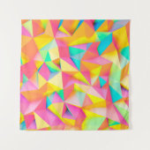 3D-Illustration - Farbige Low-Poly-Textur3d,abst Wandteppich (Vorderseite (Horizontal))