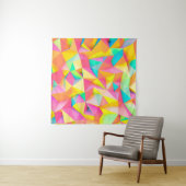 3D-Illustration - Farbige Low-Poly-Textur3d,abst Wandteppich (Beispiel (Horizontal))