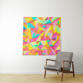 3D-Illustration - Farbige Low-Poly-Textur3d,abst Wandteppich (Beispiel)