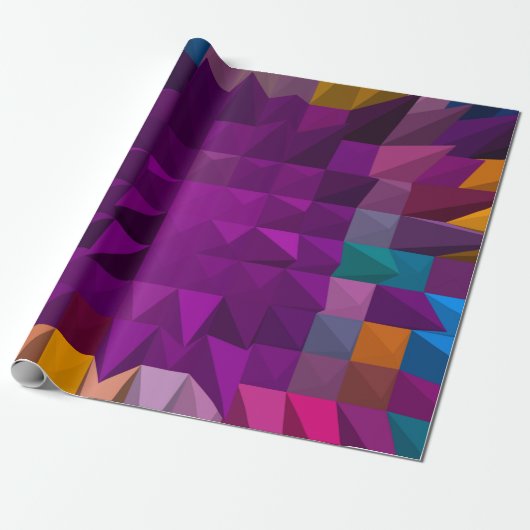 3D-Illustration oder 3D-Rendering Mosaik-Farbenmus Geschenkpapier (Ungerollt)