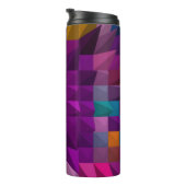 3D-Illustration oder 3D-Rendering Mosaikfarbenmust Thermosbecher (Nach rechts gedreht)