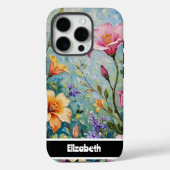 3D Impasto farbenfrohe florale Smartphone Case-Mate iPhone Hülle (Rückseite)