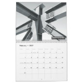3D INDUSTRIELLE SCHÖNE KUNST B&W - DIGITAL-KUNST KALENDER (Feb 2027)
