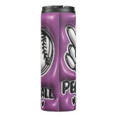 3D Inflating Tumbler - Peace Liebe Baseball Thermosbecher (Rückseite)