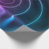 3d ing of ultraviolet circle portal glowing lines  geschenkpapier (Ecke)