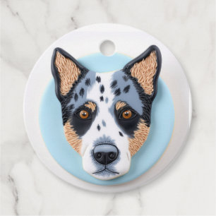 3D inspirierter Blue Heeler Hund Geschenkanhänger