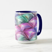 3D-Iris-Puffer-Morgenkaffeetasse Ästhetik Tasse (VorderseiteRechts)