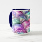 3D-Iris-Puffer-Morgenkaffeetasse Ästhetik Tasse (Vorderseite Links)