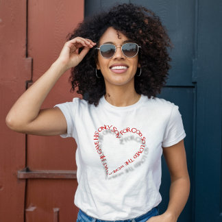 3D Johannes 3:16 Rotes Herz T-Shirt