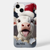 3D Kalb Weihnachten Case-Mate iPhone Hülle (Rückseite)