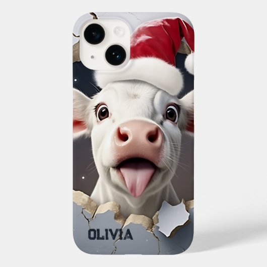 3D Kalb Weihnachten Case-Mate iPhone Hülle (Rückseite)