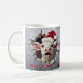 3D Kalb Weihnachten Kaffeetasse (Links)