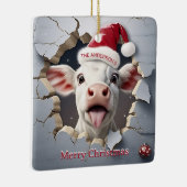 3D Kalb Weihnachten Keramikornament (Rechts)