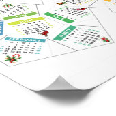 3D-Kalender 2022 ausschneiden Poster (Ecke)