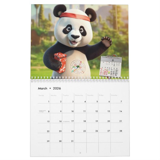3D-Kalender Kalender (Mär 2026)