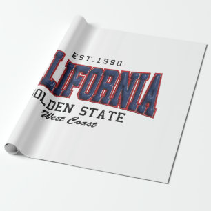 3D Kalifornien Geschenkpapier