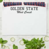 3D Kalifornien Geschirrtuch (Gefaltet)