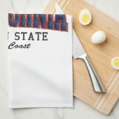 3D Kalifornien Geschirrtuch (Viertel Falte)