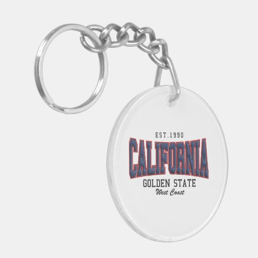 3D Kalifornien Schlüsselanhänger (Vorderseite links)