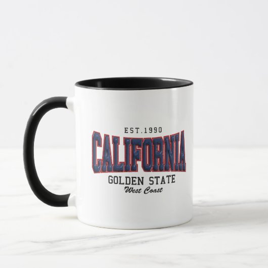 3D Kalifornien Tasse (Links)