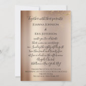 3D-Karteneffekt Hochzeitsfotografie Rahmen Florals Einladung (Rückseite)