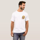 3D-Kino-Popcorn-Maskottchen T-Shirt (Vorne ganz)