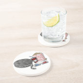 3D-Kino Sandstein Untersetzer (Seite)