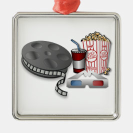 3D-Kino Silbernes Ornament