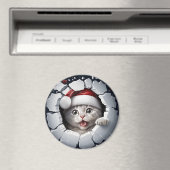 3D Kitten Magnet (In Situ (Geschirrspüler))
