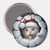 3D Kitten Magnet (Vorderseite/Rückseite)