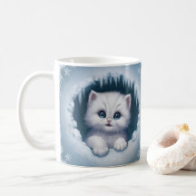 3D Kitten Tasse Wrap - Coffee Cups