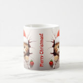 3D Kitten Weihnachten Kaffeetasse (Mittel)