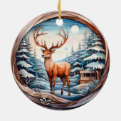 3D-KLASSIKER CHRISTMAS VINTAG DECKE KERAMIK ORNAMENT (Hinten)