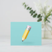 3D kleiner niedlicher Stift Postkarte (Stehend Vorderseite)