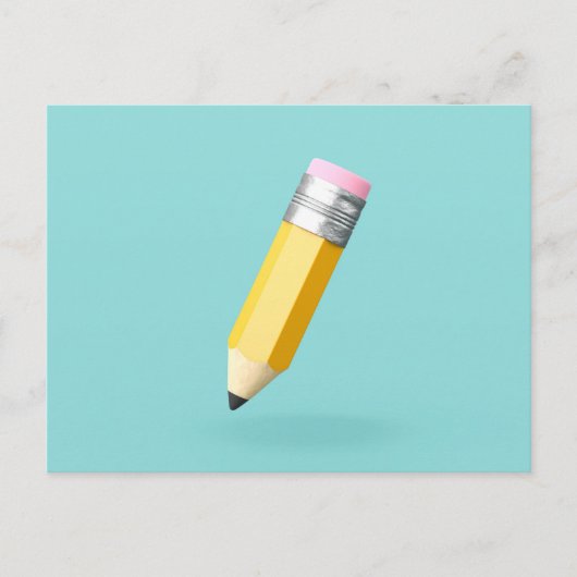 3D kleiner niedlicher Stift Postkarte (Vorderseite)