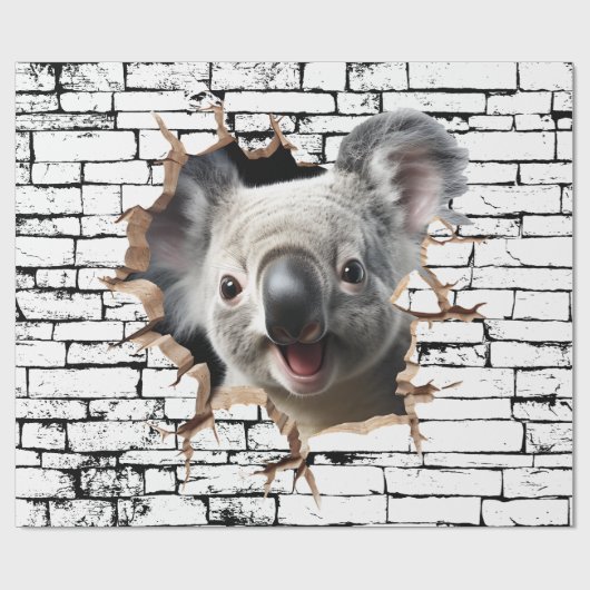 3D Koala Mauer - Museo Cantonale d'Arte Geschenkpapier (Flach)