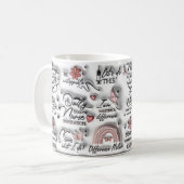 3D-Krankenversorgung Positive Affirmation Aufgeblä Kaffeetasse (Vorderseite Links)