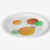 3D-Kreisplatte Pappteller (Schrägansicht)