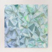 3D Kristalldreieck, Illustrative Darstellung. Puzzle (Horizontal)