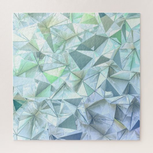 3D Kristalldreieck, Illustrative Darstellung. Puzzle (Vertikal)