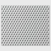 3D-Kuben in Grautönen Geschenkpapier (Flach)