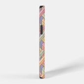3D-Kuben, optische Illusion Muster. iPhone Hülle (Rechte Seite)