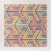 3D-Kuben, optische Illusion Muster. Puzzle (Horizontal)