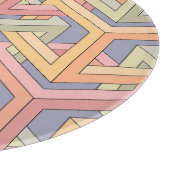 3D-Kuben, optische Illusion Muster. Schneidebrett (Ecke)