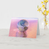 3D Kugel 12 Karte (Gelbe Blume)