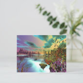 3D-Kunst endloser Sommer Postkarte (Stehend Vorderseite)