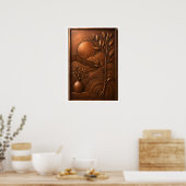 3D Kupfer-Metallbaum-Wandkunstposter Poster (Küche)