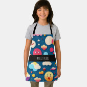 3D-Lächelkreise Regenbogenmuster Schürze (Insitu)