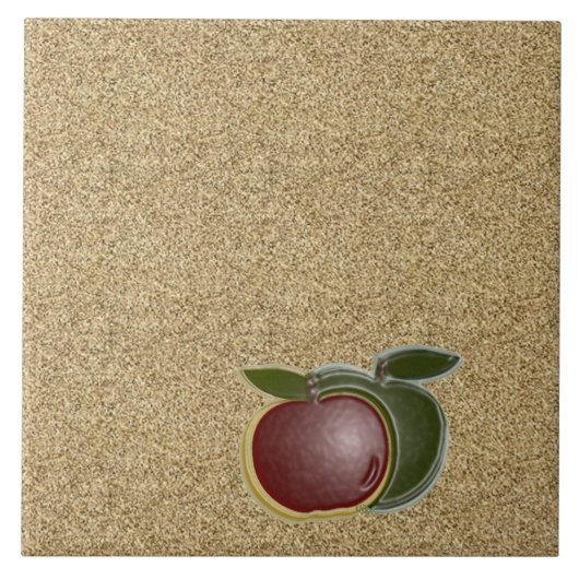 3D Landäpfel Fliese (Vorderseite)